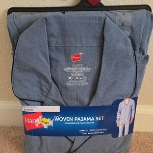 Hanes Gray Woven Pajama Set